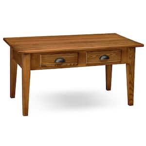 Favorite Finds 38 in. W x 20 in. D Candleglow Rectangle Wood Coffee Table with 2-Drawers