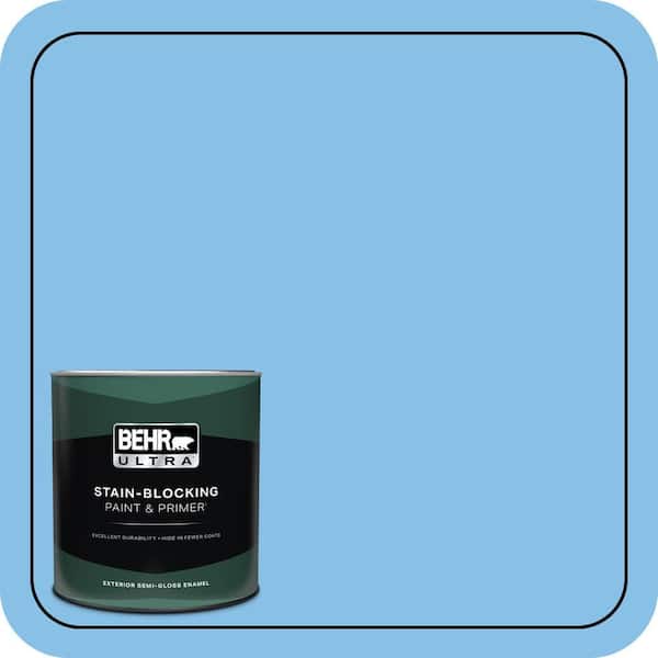 BEHR ULTRA 1 qt. #P510-3 Rhodes Semi-Gloss Enamel Exterior Paint & Primer