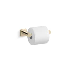 Parallel Pivoting Wall Mounted Toilet Paper Holder in Vibrant French Gold