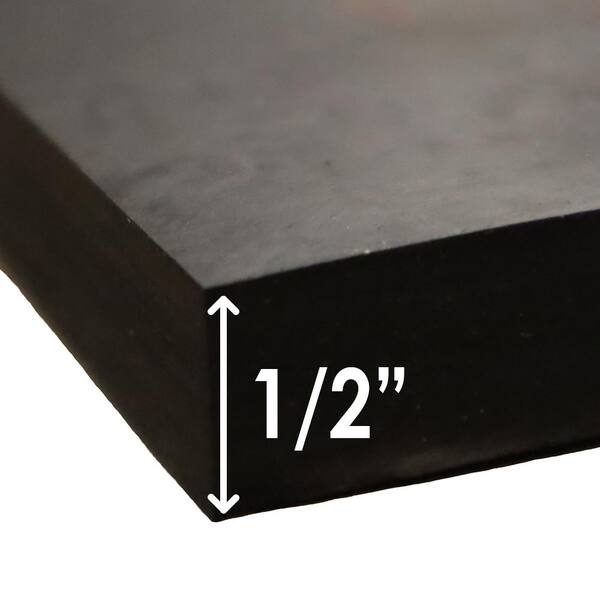 Rubber-Cal General Purpose Black 0.125 in. x 6 in. x 6 in. Rubber Sheet 60A  (2-Pack) 22-01-125-S-006-006-2 - The Home Depot