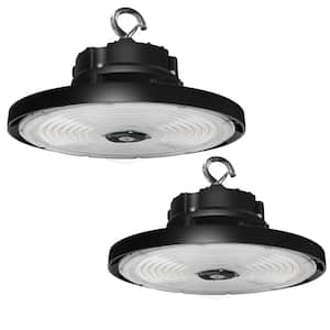 12.6 in. Dimmable Integrated UFO LED High Bay Light Fixture Garage Light, 3000/4000/5000K Adjustable (2-Pack)
