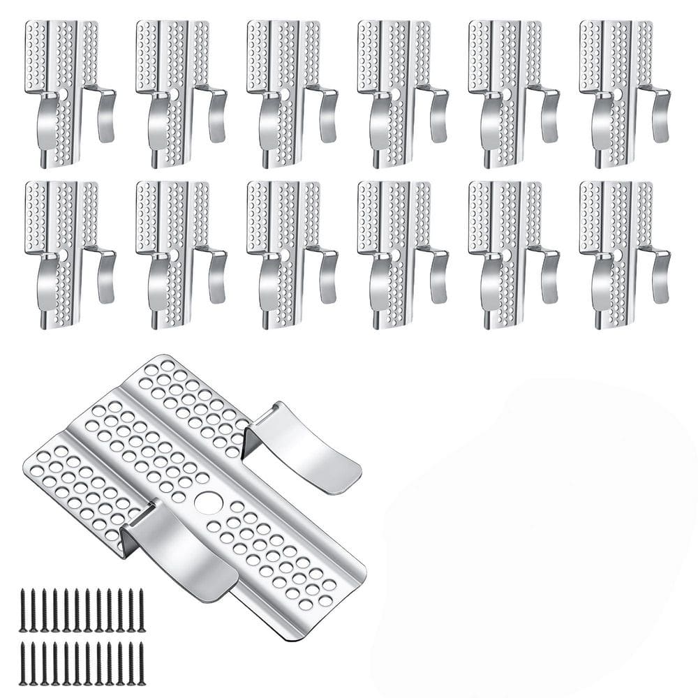 0.5 in. Drywall Repair Clips with 24 Screws (12-Pack), Stainless Steel Wall Patch Clips for Damaged Walls Repairing price history on PriceWatchPro