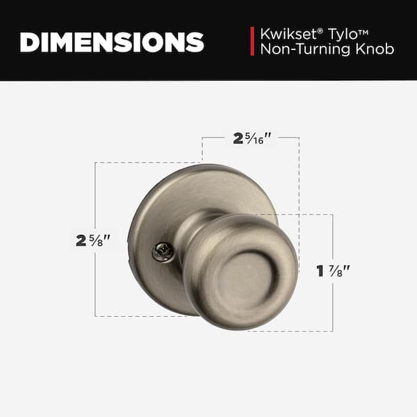Tylo Antique Brass Half-Dummy Door Knob Tylo Antique Brass Half-Dummy Door Knob