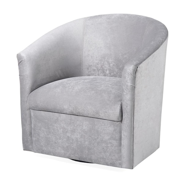 Unbranded Elizabeth Silver Swivel Chair