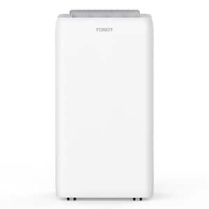 8,000 BTU Portable Air Conditioner Cools 450 Sq. Ft. with Swing Function Remote Control in White