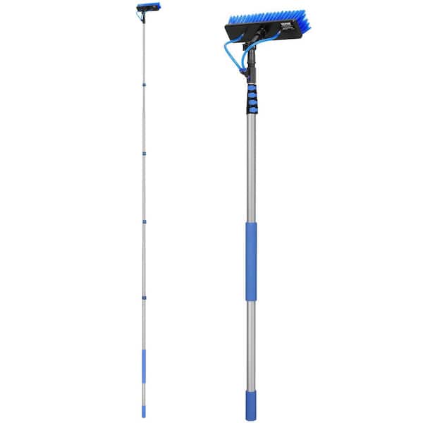 VEVOR Water Fed Pole Kit, 24 ft. Solar Panel Cleaning Pole with Extendable Handle, 180° Rotatable Brush Head and 65.6 ft. Hose