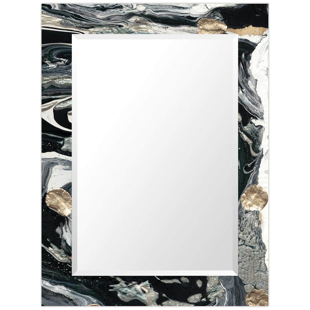 Gilded Age Elegance 40"x30" Frameless Beveled Art Glass Mirror
