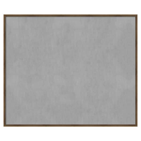 Amanti Art Lucie Light Bronze 49 in. x 41 in Framed Magnetic Board