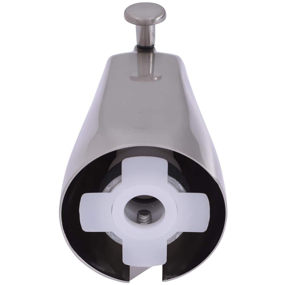 Universal Fit Brushed Nickel Wall Mounted Diverter Spout