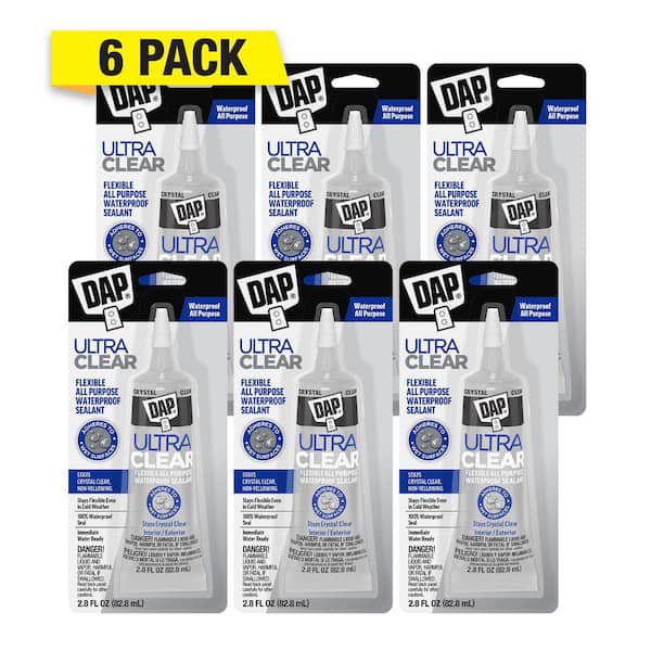 Ultra Clear 2.8 oz. Crystal Clear All Purpose Waterproof Sealant (6-Pack)