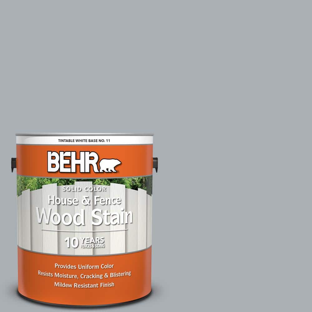 1 gal. #N500-3 Tin Foil Solid Color House and Fence Exterior Wood Stain