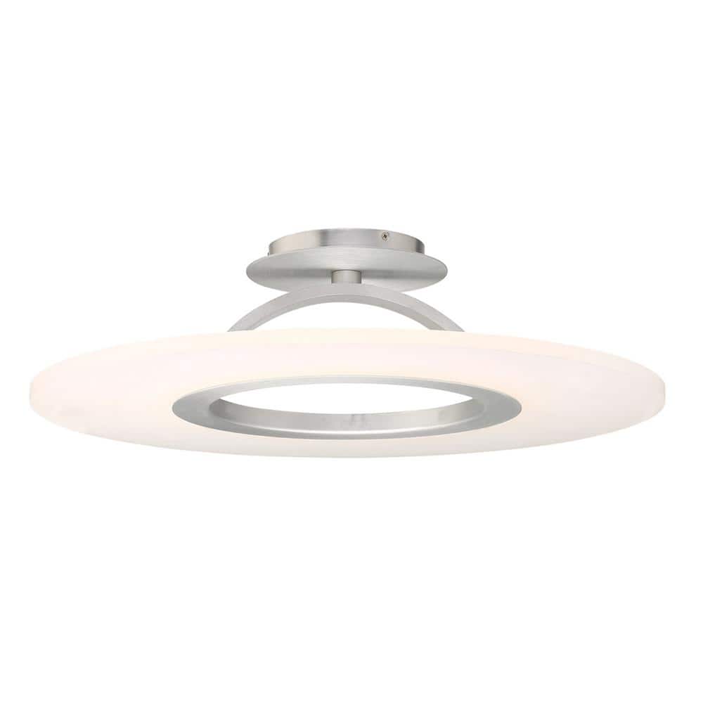 Elektron 28" Brushed Aluminum LED Versatile Flush Mount