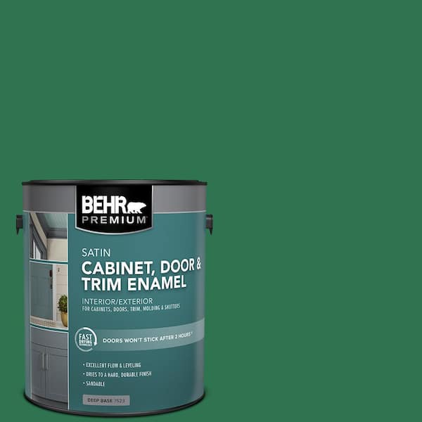 BEHR PREMIUM 1 gal. #P420-7 Crown Jewel Satin Enamel Interior/Exterior Cabinet, Door & Trim Paint