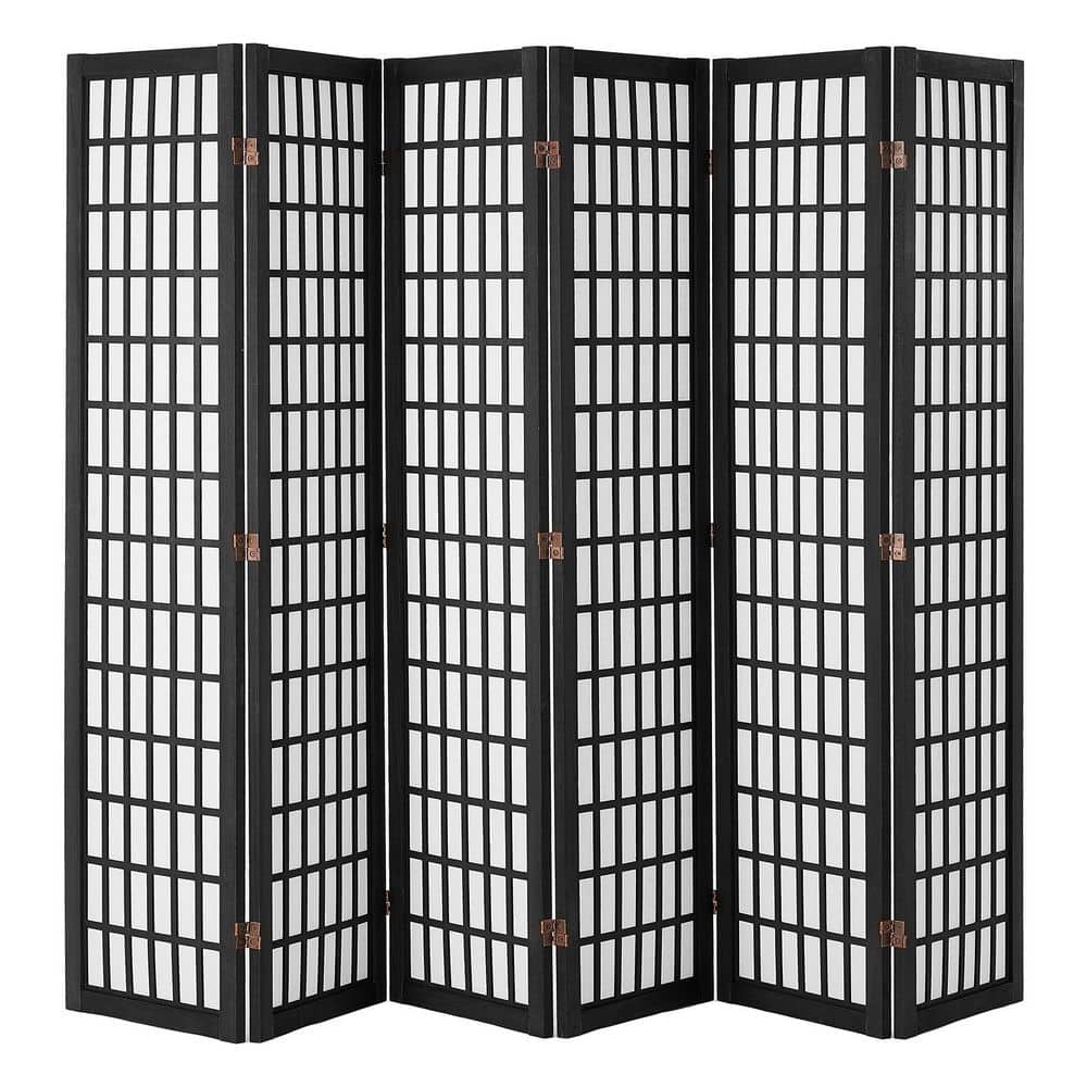 Room Divider, 6-Panel Japanese Room Divider, Folding Privacy Screen Indoor, Portable Partition Decoration Screens Black price history on PriceWatchPro