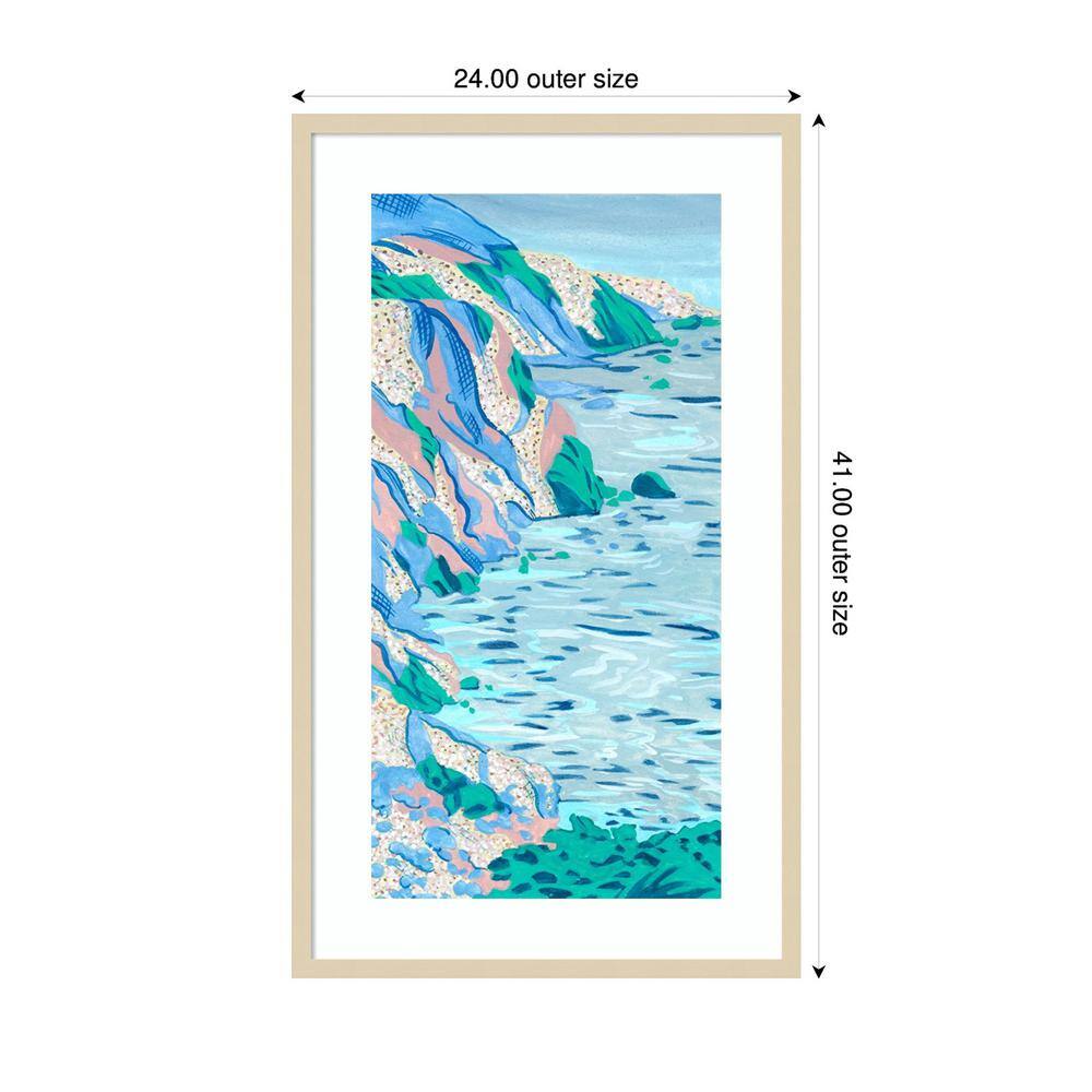 Ideal Vacation II Coastal Abstract Framed Wall Art