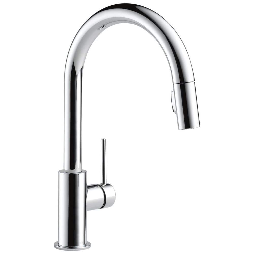 Trinsic 15.69 in. H Pull Down Sprayer Kitchen Faucet with 140° Spout Swivel in Chrome price history on PriceWatchPro