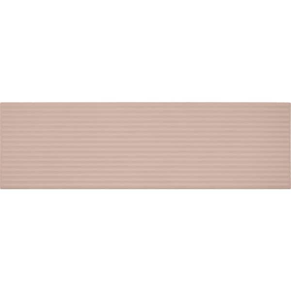 Daltile Stencil Blush 4 in. x 12 in. Glazed Porcelain Linear Floor and Wall Tile (8.72 sq. ft./case)
