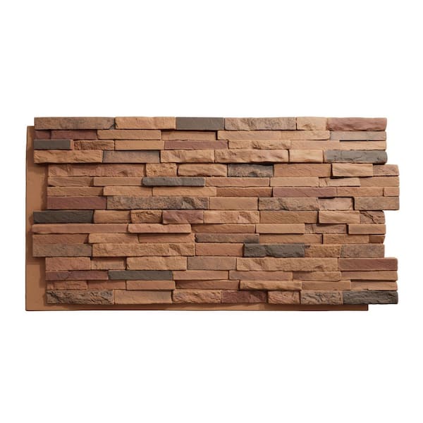 Everstone Eldorado Faux Stone 48 in. x 25 in. Polyurethane Siding