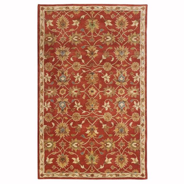 Home Decorators Collection Kent Red 5 ft. x 8 ft. Area Rug