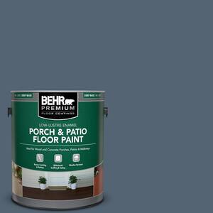 1 gal. #T17-17 Midnight Show Low-Lustre Enamel Interior/Exterior Porch and Patio Floor Paint