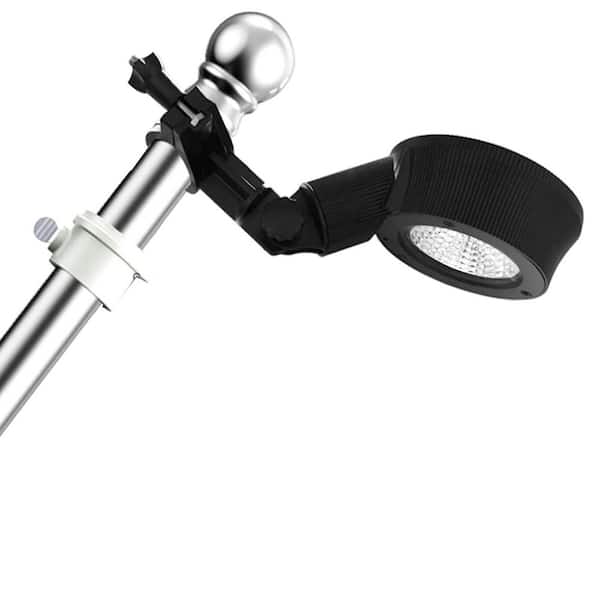 5 ft. to 6 ft. Bright White 6000K Solar Flagpole Light Upgrade Solar Powered, Tri-Color Solar Flagpole
