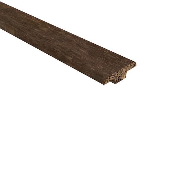 PENNWOOD Solid Hardwood Trim Strand Woven Bamboo Barrington 0.362 in. Thick x 1.25 in. Wide x 72 in. Length Bamboo T Molding