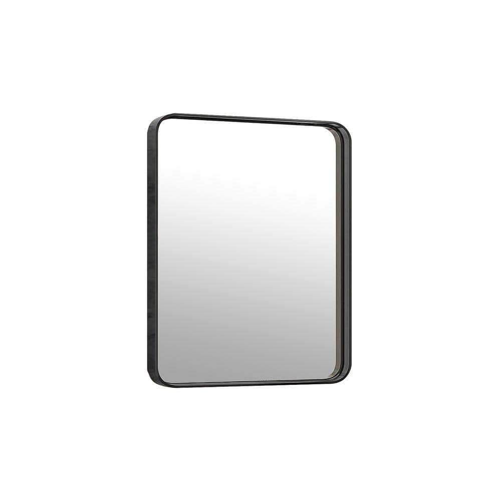 24 in. W x 36 in. H Rectangular Framed Wall Bathroom Vanity Mirror in Black price history on PriceWatchPro
