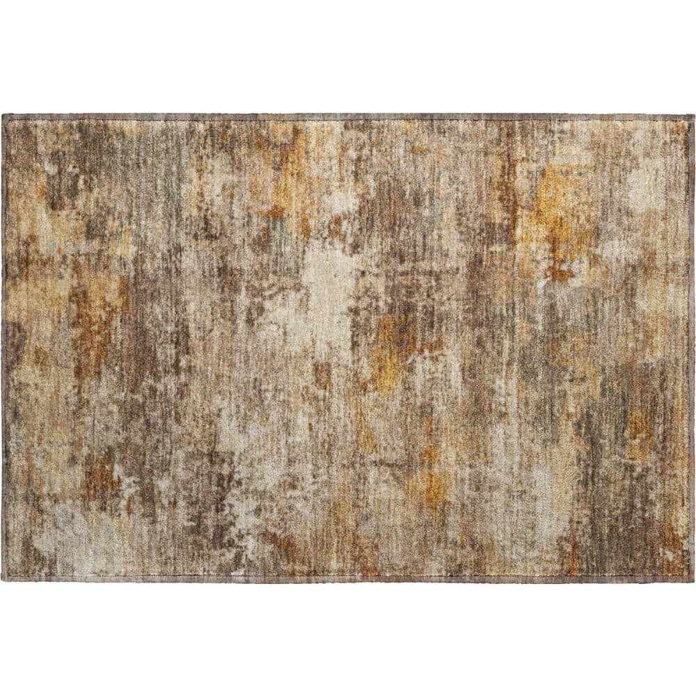 Mayfield Premium Machine Washable Abstract AMF2368 Paprika 2 ft. x 3 ft. Accent Rug price history on PriceWatchPro