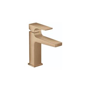 Metropol Single Hole Single-Handle Bathroom Faucet in Brushed Bronze