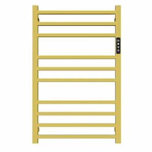 Wall Mounted Electric Towel Warmer Heated Towel Rack 10 bars GOLD AF1001