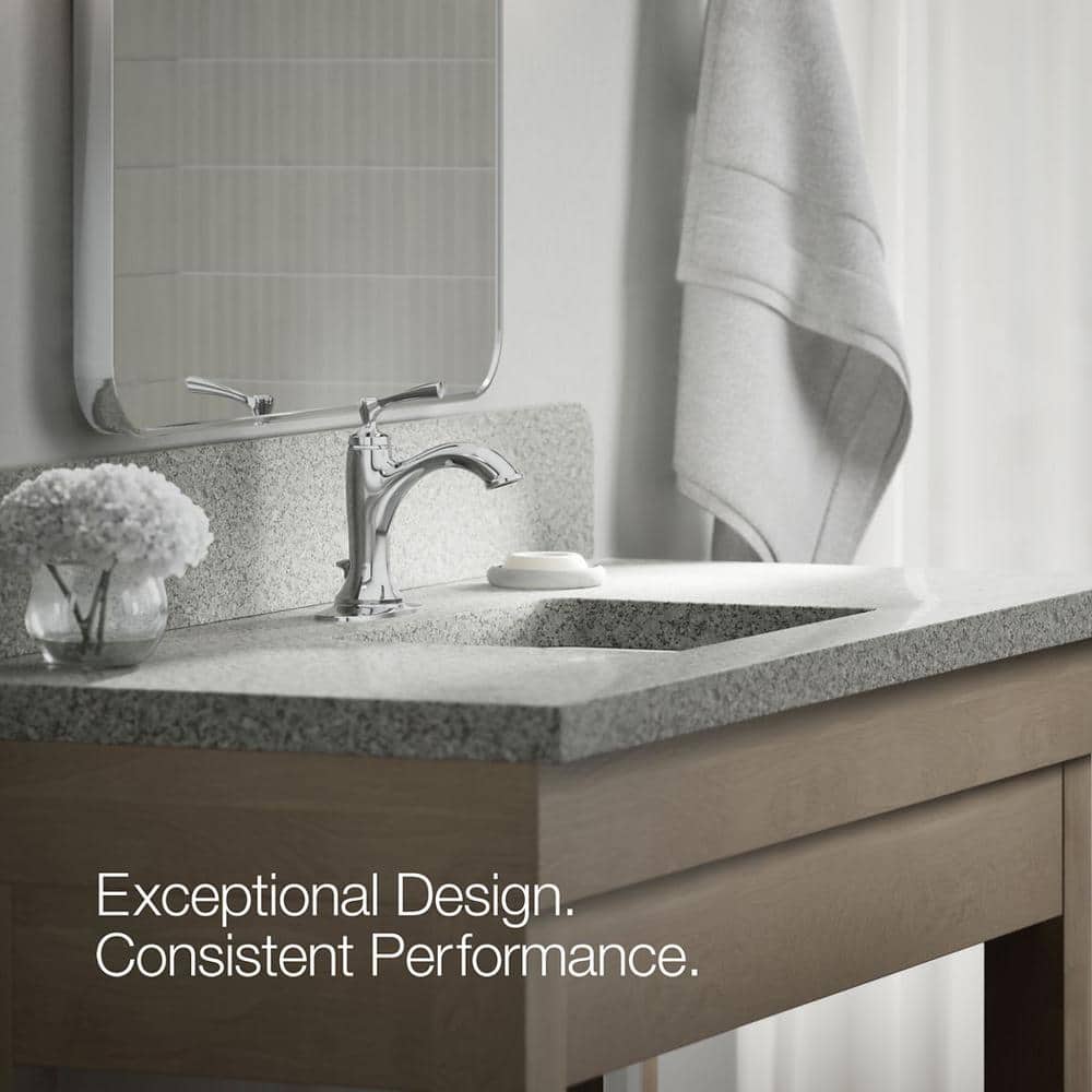 Polished Chrome Traditional Single Handle Bathroom Faucet