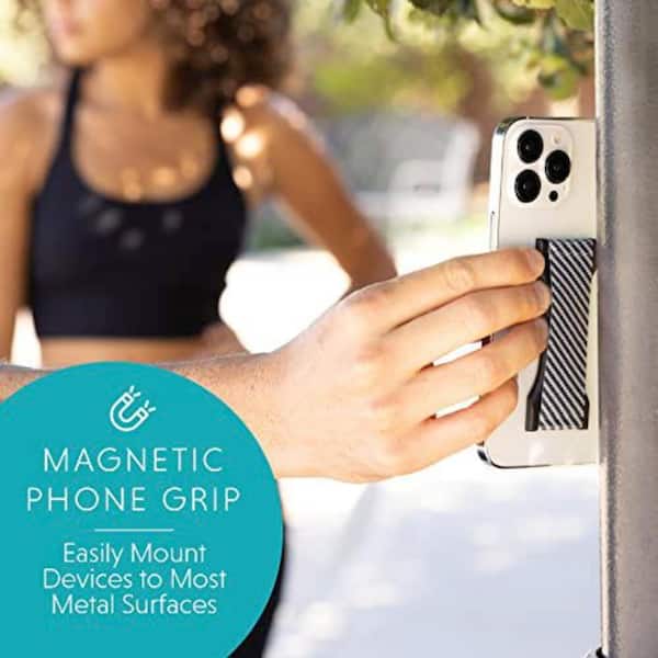 Amayo Grip Support Doigt Pour Smartphone - Anneau Portable Réglable, Série Marbre Rouge