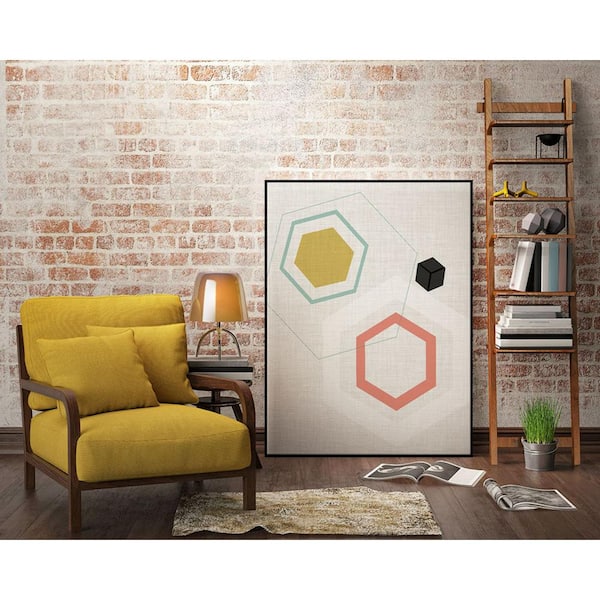 Unbranded 30 in. x 40 in. "Mod Geometry II" by Jarman Fagalde Framed Wall Art