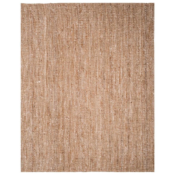 Natural Fiber Beige/Ivory 11 ft. x 15 ft. Woven Crosstitch Area Rug