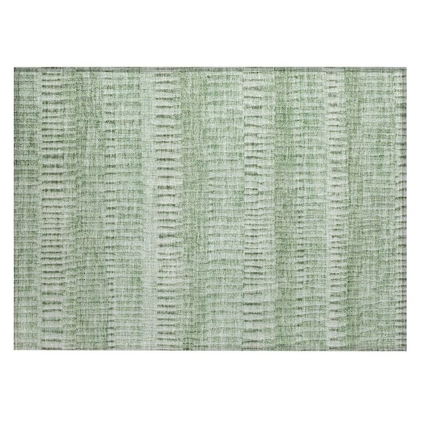 Chantille Machine Washable Indoor/Outdoor Abstract ACN2807 Aloe 2 ft. x 3 ft. Accent Rug