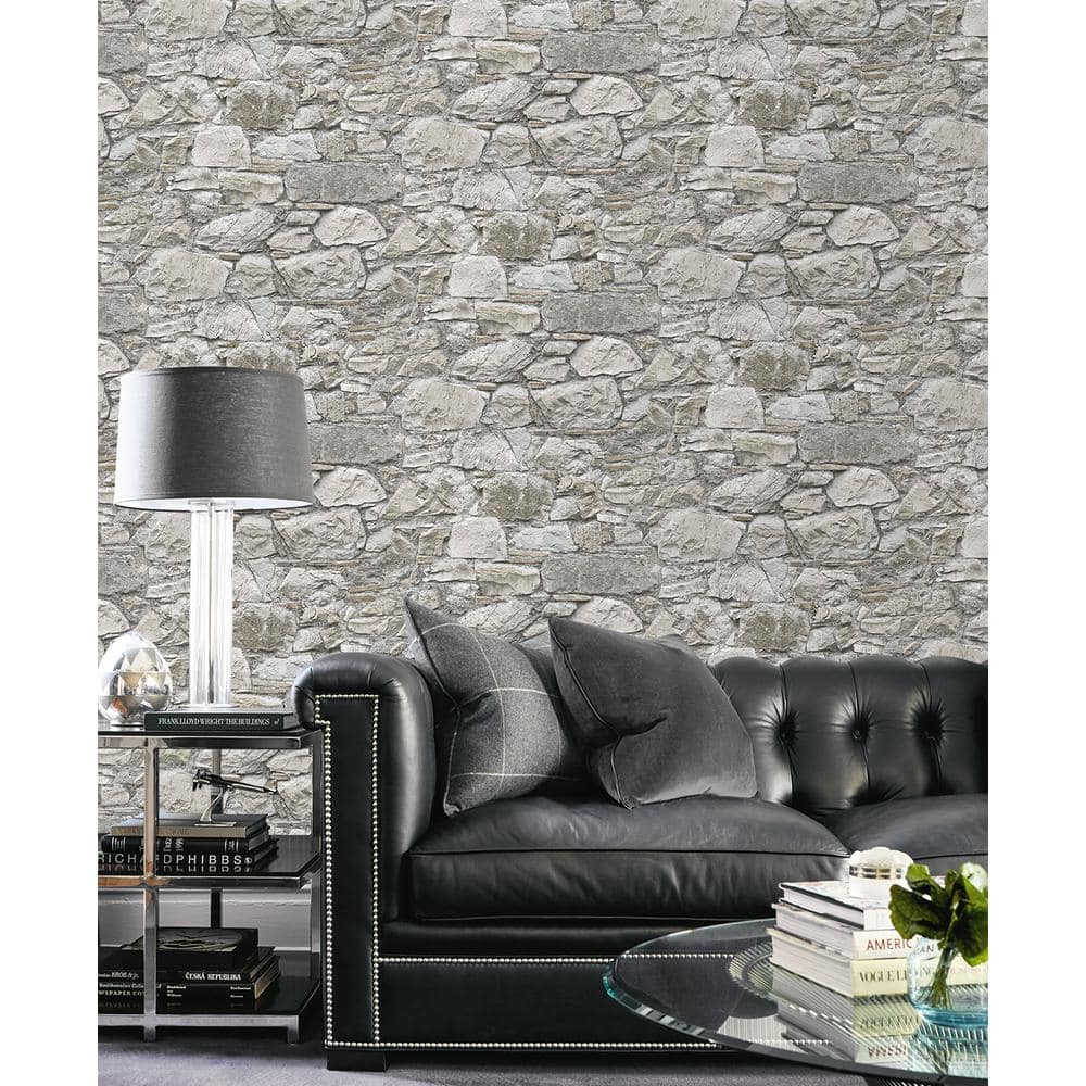Flax Stone Self-Adhesive Peel and Stick Wallpaper