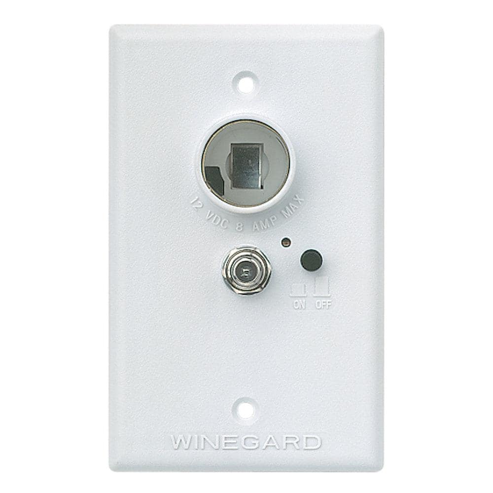 Winegard Wall Plate / Power Supply - White -  RV-7042