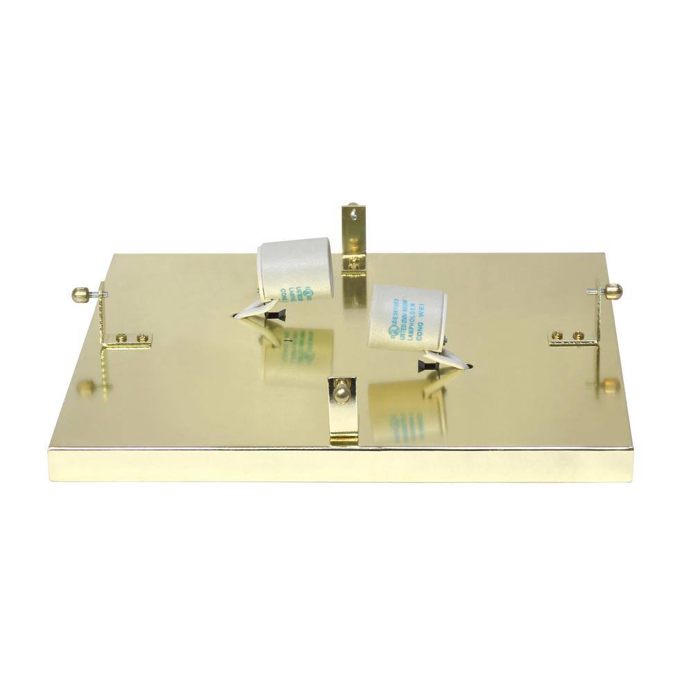 Elegant Elipse 12" Gold Crystal Incandescent Flush Mount Ceiling Light