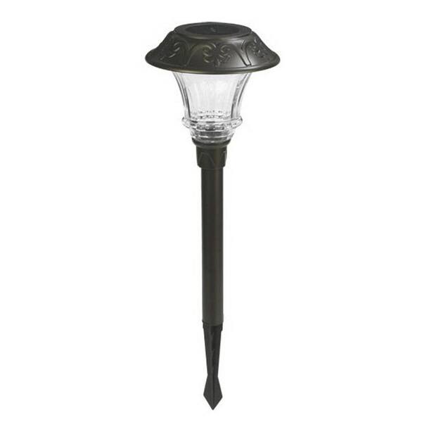 Duracell Solar Powered Charcoal Brown Outdoor LED Pathway Light (4-Pack)