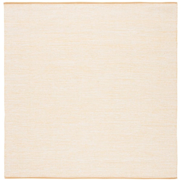 SAFAVIEH Montauk Gold 6 ft. x 6 ft. Solid Color Square Area Rug