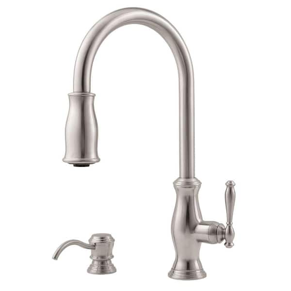 Pfister Hanover Single-Handle Pull-Down Sprayer Kitchen Faucet with ...