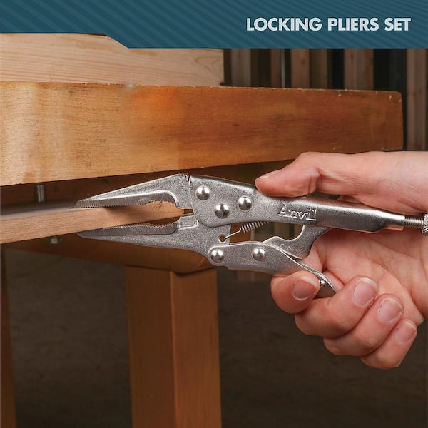 Anvil 2-Piece Locking Pliers 91609 - The Home Depot