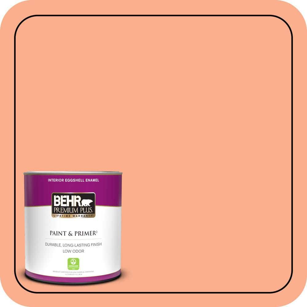 1 qt. #220B-4 Orange Grove Eggshell Enamel Low Odor Interior Paint & Primer price history on PriceWatchPro