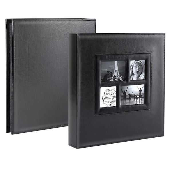 Classic Series Black 4 x 6 Leather 500-Pocket Photo Album