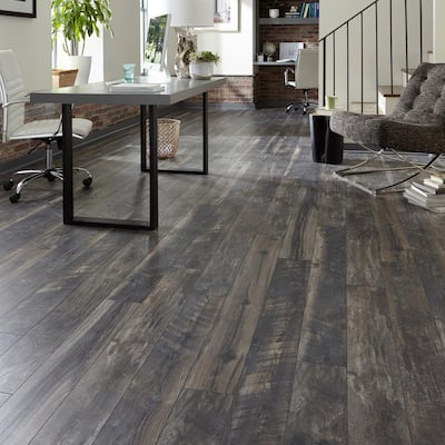 Distressed Laminate Wood Flooring, Black And Gray Laminate Flooring