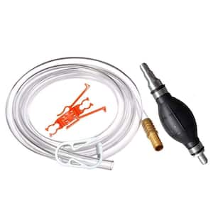 SiphonPro Fuel Hand Pump for Gas, Oil, Diesel, and Water with 9' Hose