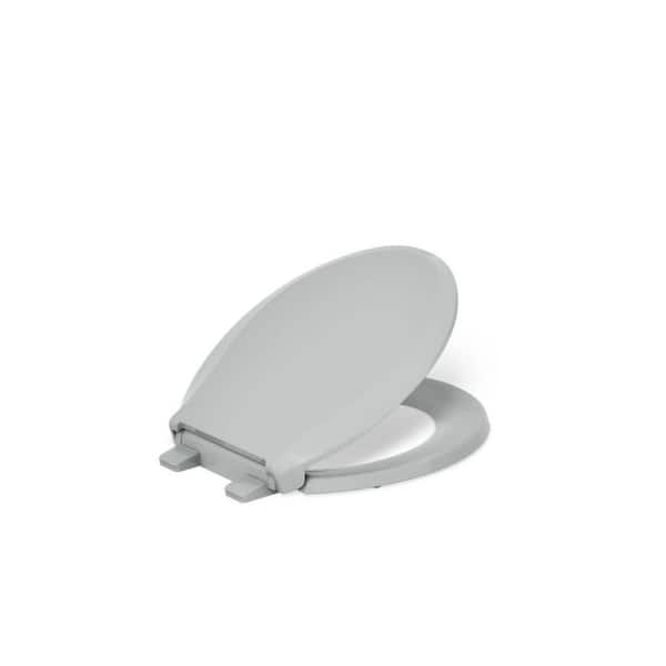 Cachet Round Toilet Seat in Ice Grey