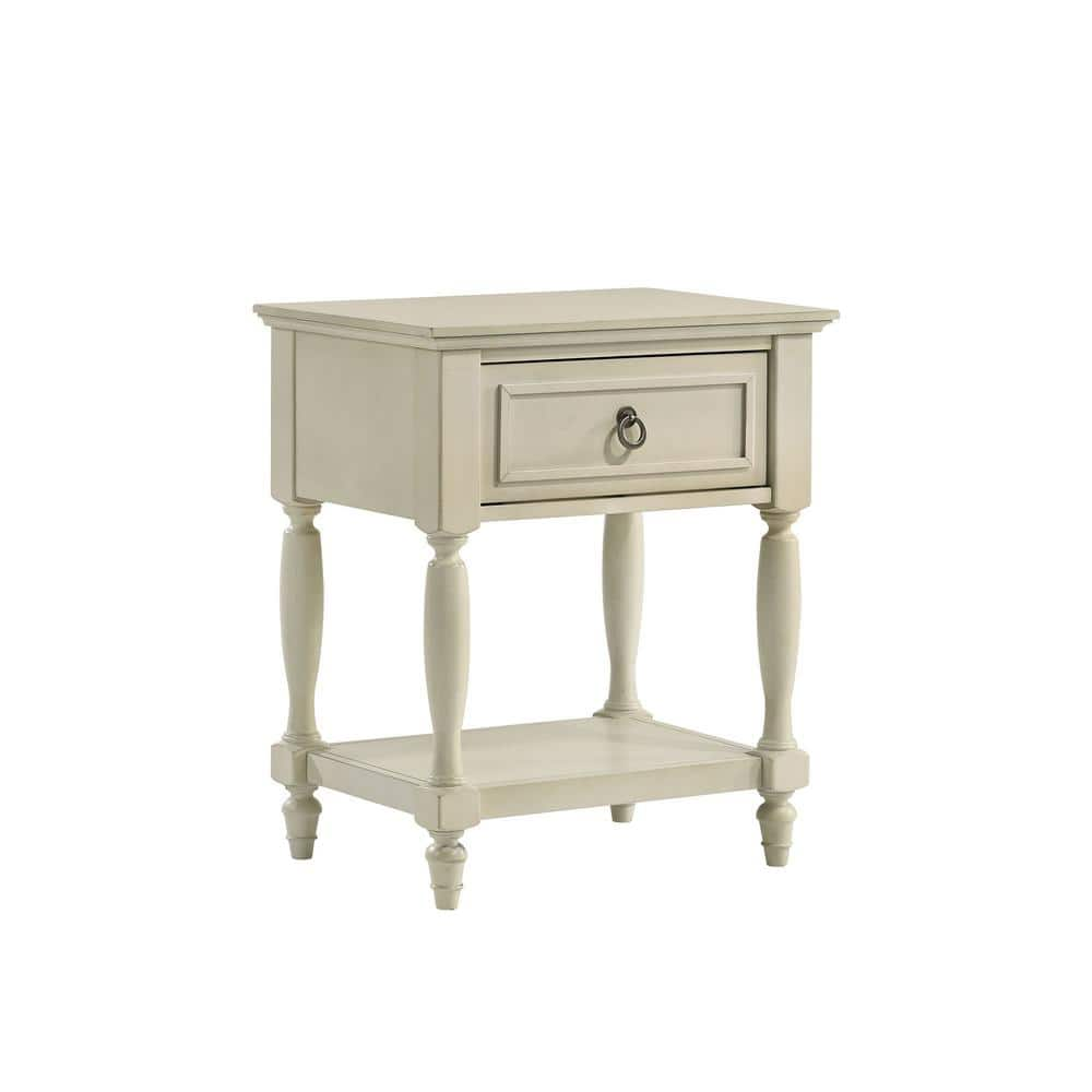 Picket House Furnishings Gia 1-Drawer Nightstand in White