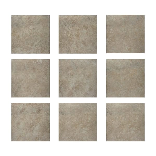 Roma Taupe 6-1/2 in. x 6-1/2 in. Porcelain Floor and Wall Take Home Tile Sample