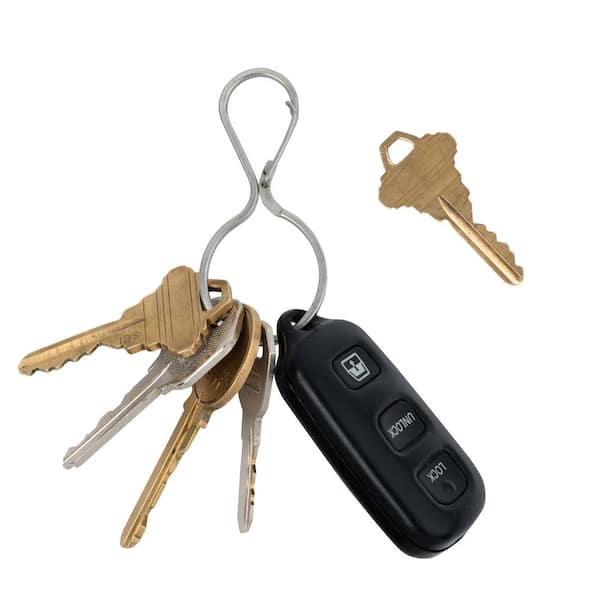 PRS Vinyl Jacksonville City Florida USA Label Double Sided Stainless Steel  Keychain Key Ring Chain Holder Car/Key Finder